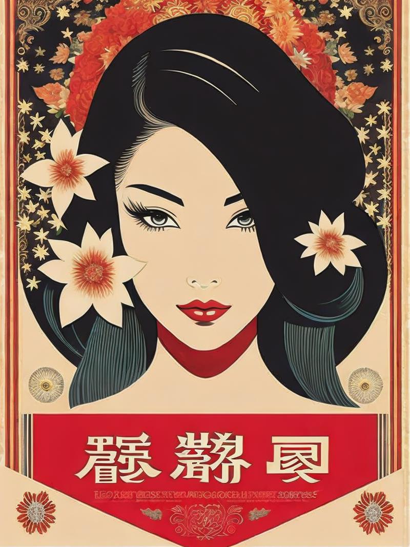 00945-2256739153-a poster of a woman with long hair and flowers in her hair, in an oriental style by Shepard Fairey.png